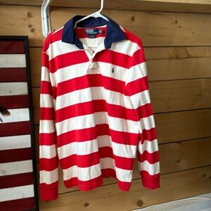 Ralph Lauren by Polo American color stripped polo long sleeve men’s shirt